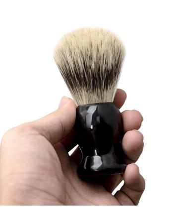 Predolo Hair-Razor Brush - Durable Synthetic Bristles for Facial Cleaning & Comfortable Shaving | Perfect for Home & Travel - Black Handle - Buy Online on SooperMarket.com