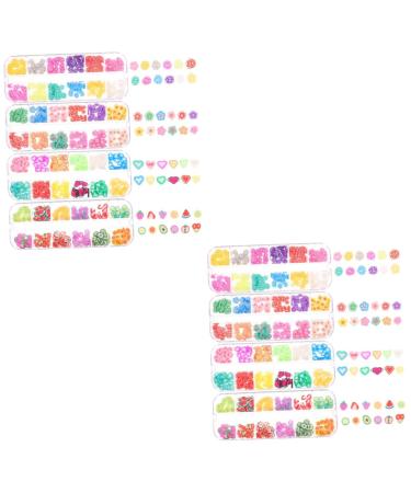 FRCOLOR 8 Boxes Nail Art Nail Bite Stop Nails Set for Manicure Manicure Sets Manicure Sets Nabor Dlya Manikuera Nailkndy Mobile Phone Fruit Decorations Patch Beading Polymer Clay