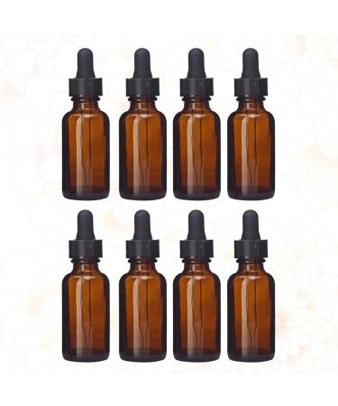 FRCOLOR 8 Pcs Glass Eye Dropper Bottles Terrarium Glass Bottle with Dropper Essential Oil Glass Dropper Bottle Small Glass Bottle Perfume Women Essential Oil Bottle Vial Liquid Travel 20ml As Shown