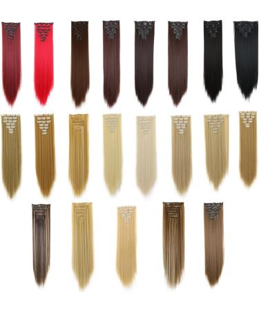 prinfantasy Halo Hair Extension Long Straight Clip in Synthetic Hairpiece Brown Hair Pieces for Women MW147 GBMW147 24 inch - Buy Online on SooperMarket.com