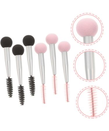 Baluue 12 Pcs Sponge Makeup Brush Makeup Sponge Eyebrow Sponge Brush Make up Sponge Mascara Aluminum Tube - Buy Online on SooperMarket.com