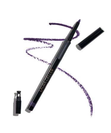 LAURA GELLER NEW YORK INKcredible Gel Eyeliner - Deep Purple - Waterproof Smudge-proof Eyeliner Pencil - Built in Sharpener 04 Deep Purple