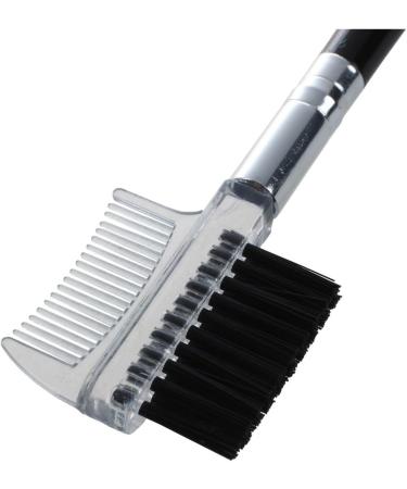Women's Double-Sided Eyebrow Comb Wooden Eyebrow Brush Cosmetic Makeup Tool 1pc Black - Buy Online on SooperMarket.com