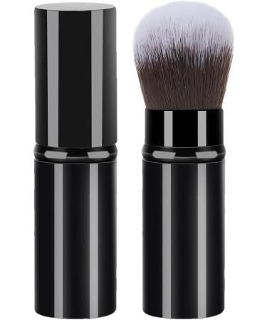 Makeup Brush for Foundation - Multipurpose Telescopic Cosmetics Brushes | Portable Face Makeup Brushes Beginner Friendly Powder Brush for Home Travel Black - Buy Online on SooperMarket.com