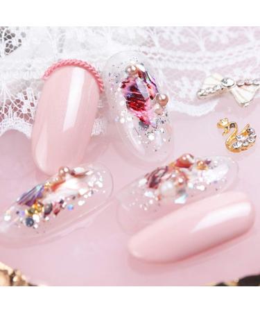 1 Box 3D Abalone Shell Irregular Nail Art Decorations Shimmer Pearl Jewelry Tips Manicure DIY Nail Art Decorations - Buy Online on SooperMarket.com