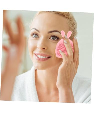 minkissy 24 Pcs Rabbit Ears Facial Brush Body Cleansing Brush Face Cleansing Brush Face Head Scrubber Facial Exfoliator Tool Lady Facial Brush Pink Detergent Miss Cute Silica Gel Light Pinkx6pcs 7.5x7.5cmx6pcs - Buy Online on SooperMarket.com