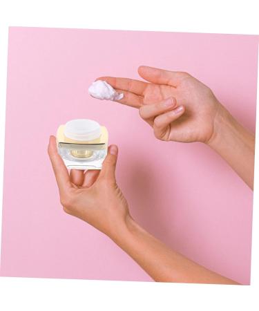 Mikinona 1pc Cream Empty Cosmetic Jars Sample Holder Face Cream Pot Jars Face Cream Containers Cream Empty Jars Reusable Bottle Creami Lotion Practical Cream Bottle Acrylic 4.6x4cm Golden - Buy Online on SooperMarket.com