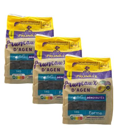 Agen Soft Pitted Prunes 1kg x 3