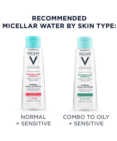 Vichy Puret Thermale One Step Micellar Water 13.52 Fl. Oz - Alcohol Free Makeup Remover & Toner with Vitamin B5 for Sensitive Skin - Buy Online on SooperMarket.com