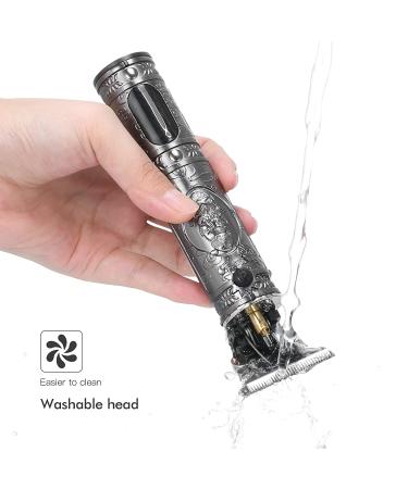 Bestauty Men's Zero Gapped Beard Trimmer - Cordless with LCD Display & Rechargeable - Includes Clipper Oil - Silver - Buy Online on SooperMarket.com