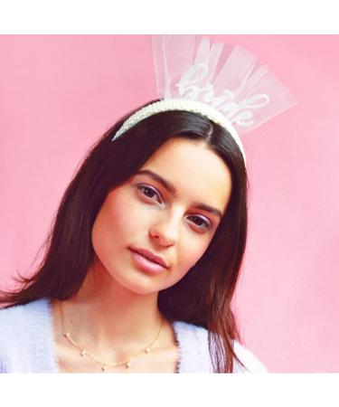 JSGHGDF BrideTo Be Headband Bachelorette Party Bachelorette Headband Bridee Headband Pearls Headband For Women Wedding Headband White - Buy Online on SooperMarket.com