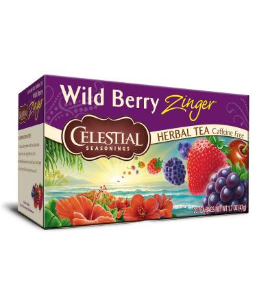 Celestial Seasonings Wild Berry Zinger Herbal Tea - Caffeine Free, 20 Bags - 1.7 oz - Buy Online on SooperMarket.com