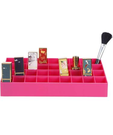 Alvinlite Lipstick Display Stand - 36 Space Pink Plastic Lipstick Organizer Rack for International Shipping - Buy Online on SooperMarket.com