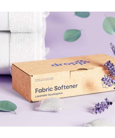Dropps Lavender Eucalyptus Fabric Softener Pods - 32 Count | Dye-Free, HE Safe & Gentle | Natural Mineral-Based Ingredients | Low Waste Packaging - 1 Pack - Buy Online on SooperMarket.com