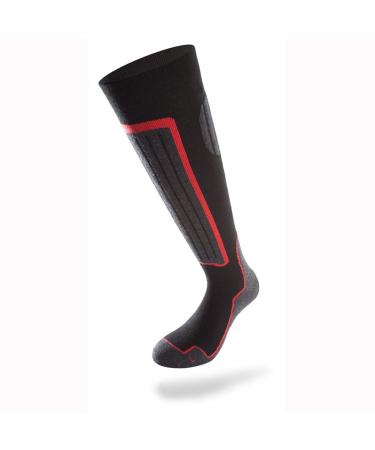 Lenz GmbH Schwarzach (Austria) Unisex socks 35-38 black/grey/red
