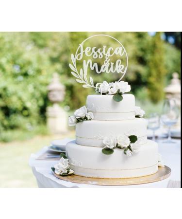 Personalized Cake Topper with Name - Natural Wood Decoration | Birch Multiplex Acrylic Accessory for Any Occasion - Buy Online on SooperMarket.com