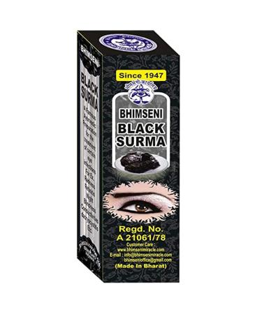 BlueQueen Kohl Black Eyeliner Shadow Powder Kajal Moroccan Beauty Set - 2 Pcs (8g) - 0.3oz - Buy Online on SooperMarket.com
