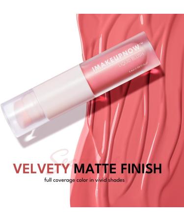 IMAKEUPNOW Liquid Cream Blush Stick Makeup for Cheeks | Build-in Brush - Application & Blending All in One #L001 - Buy Online on SooperMarket.com