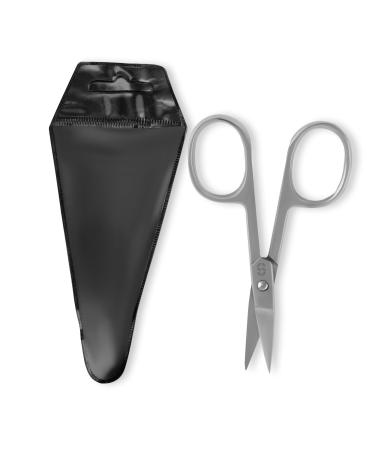 Curved Cuticle Scissors Extra Sharp Scissors for Dead Skin Stainless Steel Manicure Scissors for Men & Women Eyebrows Nose Hair Trimming Beauty Grooming