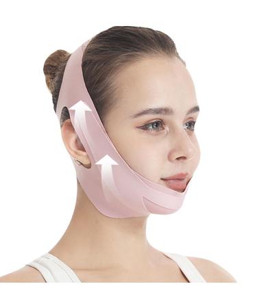 Double Chin Reducer Reusable Chin Strap for Women Breathable and Comfortable V Line Lifting Mask