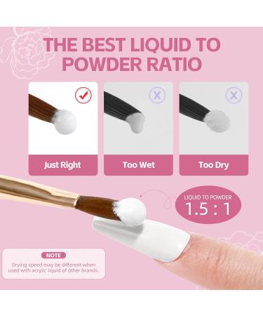 Coscelia Pink Acrylic Powder 2g Professional Acrylic Nail Powder Polymer for 3D French Nail Manicure Extension Nail Carving Beauty Gifts Long-Lasting No Need Nail Lamp Color-ya03-021 - Buy Online on SooperMarket.com