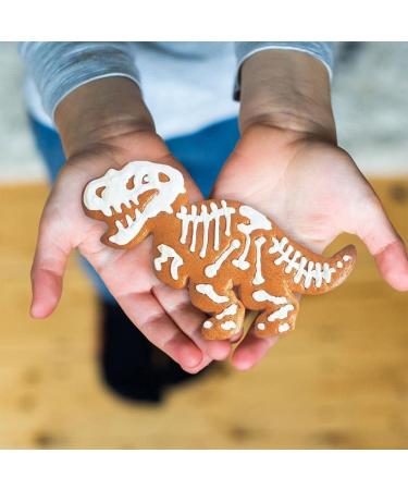 Craft & Crumb Dinosaur T Rex Fossil Baking Kit for Kids Aged 3+ - Summer Activity Set with Gingerbread Cookie Mix & Decorations - Buy Online on SooperMarket.com