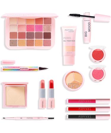 Joyeee Teen Girl Makeup Kit Include 20 Colors Glimmer Matte Eyeshadow Palette Foundation Face Sculpting Contour Palette Lipstick Blush Eyeliner Pencil Mascara Eyebrow Pen for Eye Makeup # Niceface 3 - Buy Online on SooperMarket.com