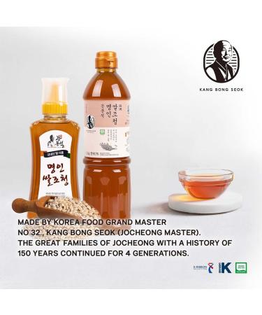 Kang Bong Seok Sugar-Free Rice Jocheong - 17oz Korean Grain Syrup & Cooking Sauce - Buy Online on SooperMarket.com