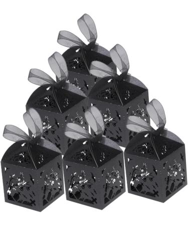 Gogogmee 50pcs box Can Style Branch Creative Black Exquisite Candy Hollow Halloween Container - Buy Online on SooperMarket.com