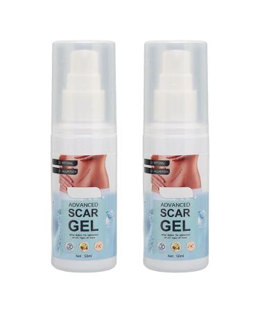 Stretch Mark Gel 2Pcs 50ml with Allantoin & Vitamin E - Hydrating Scar Remover for Scars, Burns & Surgery - Buy Online on SooperMarket.com