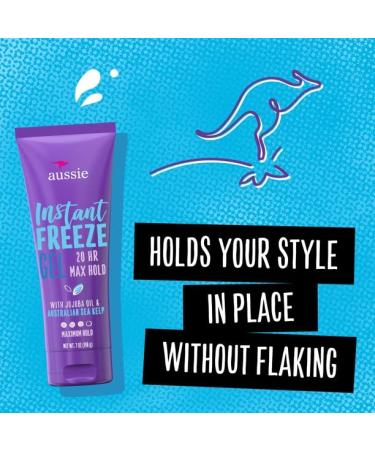 Aussie Instant Freeze Gel Maximum Hold 7 oz - Pack of 4 - Buy Online on SooperMarket.com