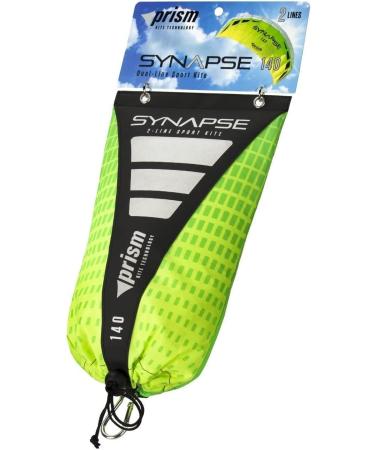 Prism Synapse 140 Parafoil Kite - Ideal Entry Level Dual-line Kite for Kids and Adults - Cilantro - Buy Online on SooperMarket.com