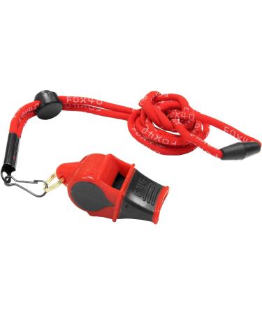 Fox 40 Sonik Blast CMG Whistle with Lanyard - Red/Black | Loud Safety Whistle - Buy Online on SooperMarket.com