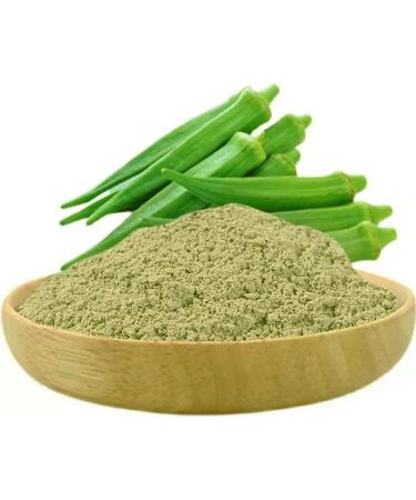 Pure Okra Powder - 100% Natural Okra Meal Flour, Non-GMO, No Fillers or Additives - 100g/3.25oz - Buy Online on SooperMarket.com