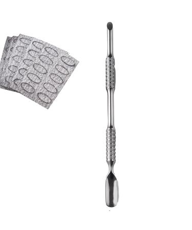 Metal Stainless Steel Cuticle Pusher Manicures Cuticle Remover Professional Nails Care Tool Nail Art Dotting Pen Nail Dotting Pen Set Nail Dotting Pens For Nail Art Nails Dotting Pen And Brushes