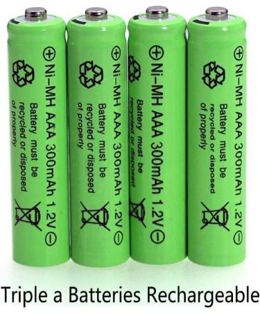 20 Packs 1.2V AAA 300mAh Ni-MH Rechargeable Batteries for Solar Lights Outdoor Garden Solar Light Lamp - Buy Online on SooperMarket.com