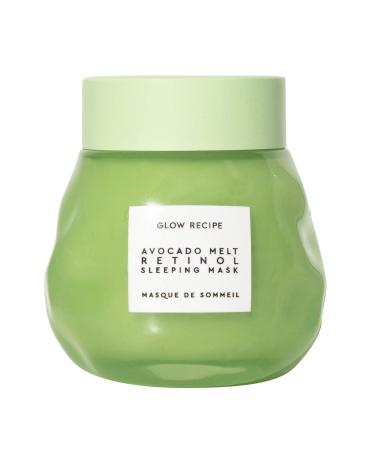 Glow Recipe Avocado Melt Overnight Face Mask - Soothing + Rejuvenating Sleeping Mask with Manuka Honey + Kaolin Clay - Skin Face Mask for Dewy + Glowing Skin - for Combination Skin (80ml / 2.7oz)