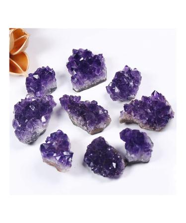Natural Raw Amethyst Quartz Purple Crystal Cluster Stones Specimen Home Decoration Crafts Decoration Ornament Crystal Decorations FZUGEDRLI