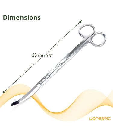 VORESTIC 25cm Curved Aquarium Scissors - Aquascaping Tools for Terrarium Plants - Buy Online on SooperMarket.com