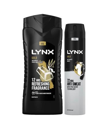 Lynx 12 Hour Refreshing Gold Shower Gel 500 with Lynx 72 Hour Fresh Gold Anti-Perspirant 250ml Leaving you smelling great Dermatologically Tested Keep Smelling Irresistible!