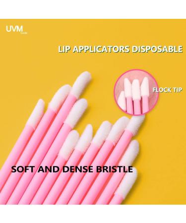 200PCS Pink Disposable Lip Brushes Lip Gloss Applicators Makeup Tools Kit - Buy Online on SooperMarket.com