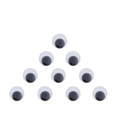 Sowaka 10 Pcs 1.5 Inch Wiggle Eyes Self Adhesive Round Googly Eyes for Craft Art Scrapbooking DIY Accessories Home Dcor Party Supplies Decoration