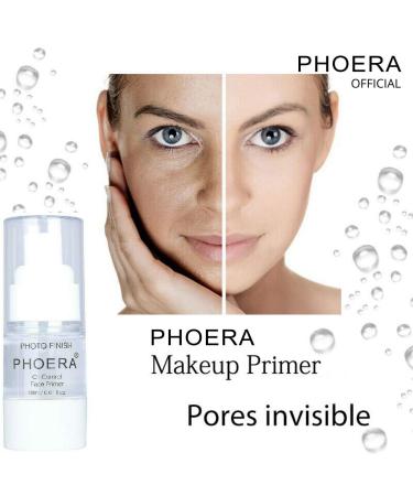 Phoera Face Primer with Invisible Pores, Oil Control, and Added Vitamins - Matte Finish, Long Lasting Makeup Base - 18ml Primer - Buy Online on SooperMarket.com