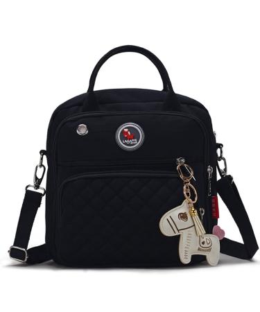 Small Waterproof Baby Diaper Bag Tote Messenger Backpack-Black - Buy Online on SooperMarket.com