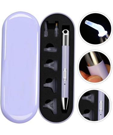 DOITOOL 2 Boxes Nail Art Glow Drill Pen Nail Implements Nail Drawing Tools Nail Dotting Pen Refillable Pen Cross Diamond Pens Nail Art Pen Crystal Purple Manicure With Lights Plastic - Buy Online on SooperMarket.com