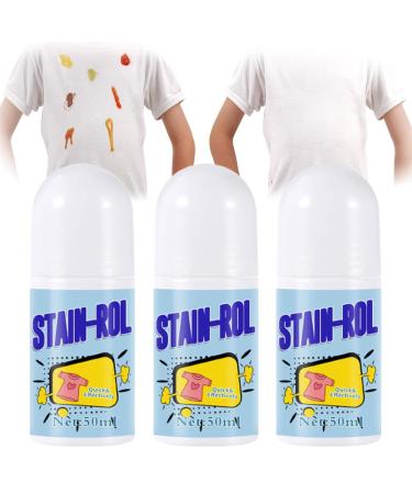 Magic Stain Remover-Rolling Bead 50 Ml Removal Emergency Stain Portable No-wash Instant Stain Remover Pen No-wash White Clothing 50ml for Emergency Stain Removal (3pcs)