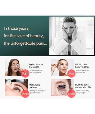 Heated Eyelash Curler Clip - USB Infrared Electric Makeup Tool for Perfect Curls - Buy Online on SooperMarket.com