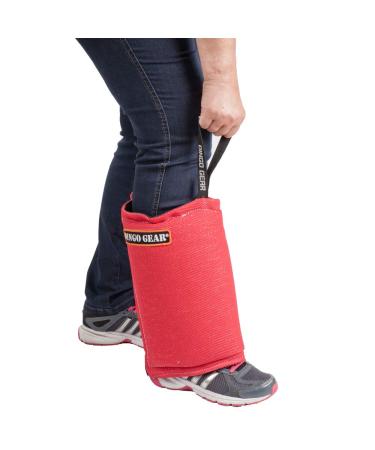 DINGO GEAR Short Bite Sleeve for Leg Bite Training Soft Handmade of Nylcot Red S01980