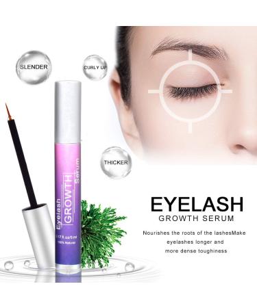 Natural Eyelash Growth Serum with Collagen Oat Extract & Green Algae for Longer Thicker Lashes - 5ml | International Shipping Available - Buy Online on SooperMarket.com
