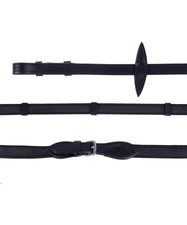 Buy QHP Anti-Slip Reins with Leather Straps - Black Shetland EU | International Shipping - Buy Online on SooperMarket.com